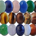 Bulk Lots: 200--Genuine Semi Precious Cabachons-12x10mm ovals-$0.50 pcs
