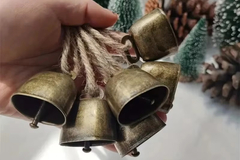 Bulk Lots: 200pcs Antique Retro Christmas bells, pet bells