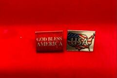Bulk Lots: 500 pcs-- Patriotic Tac Pins--$0.19 pcs!!