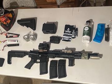 Selling: All of my stuff- 40rps M4 Aeg bundle with dye mask, etc. 