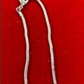 Bulk Lots: 80 pcs--3MM Snake Chain 24" plated silver--$1.25 pcs