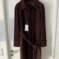 Selling with online payment: [EU] NWT Suitsupply chocolate brown s180 belted coat, size 38R