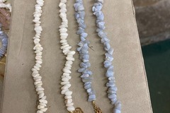 Bulk Lots: 14 pcs-Gemstone Nugget Necklaces-$7.15 ea