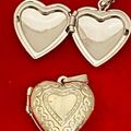 Bulk Lots: 16 pcs--Genuine Sterling Silver Heart Locket Jewelry--$8.00 each!