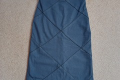 Selling: Denim blue wool straight skirt