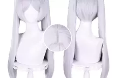 Selling with online payment: NEW Frieren: Beyond End's Journey Light Purple Pale Gray Wig