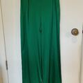 Selling: Green Silk Trousers, Size M