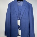 Selling with online payment: [EU] NWT Suitsupply mid blue puppytooth 3pc suit, size 36R