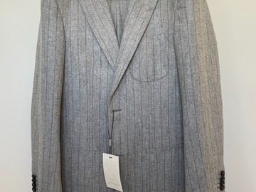 Selling with online payment: [EU] NWT Suitsupply grey stripped flannel suit, size 36R
