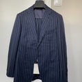 Selling with online payment: [EU] NWT Suitsupply navy chalk stripe suit, size 36R