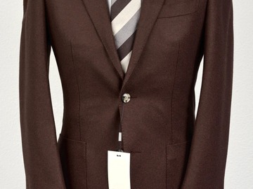 Selling with online payment: [EU] NWT Suitsupply chocolate brown flannel suit, size 36R