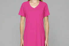 Bulk Lots: LAT Ladies 100% Cotton Short Sleeve V-Neck Swim Cover-up  $6 ea