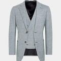 Selling with online payment: [EU] NWT Suitsupply mid blue 3pc houndstooth suit, size 36R