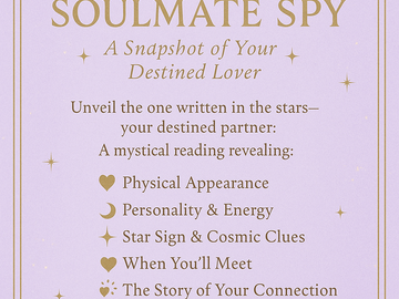 Selling: SOULMATE SPY- WHO WILL YOU END UP WITH? FULL SNAPSHOT