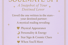 Selling: SOULMATE SPY- WHO WILL YOU END UP WITH? FULL SNAPSHOT
