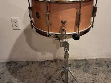 Selling with online payment: L & S LEEDY & STRUPE 7X14 WOOD SHELL SNARE DRUM