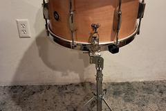 Selling with online payment: L & S LEEDY & STRUPE 7X14 WOOD SHELL SNARE DRUM