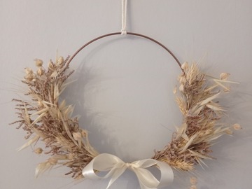 Vente: Couronne de fleurs séchées 