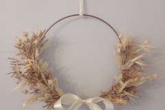 Vente: Couronne de fleurs séchées 