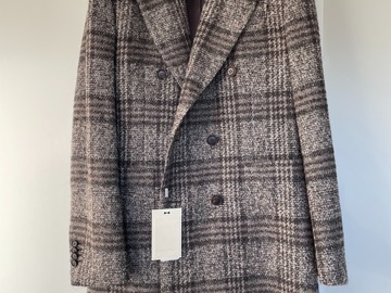 Selling with online payment: [EU] NWT Suitsupply brown db checked coat, size 38R