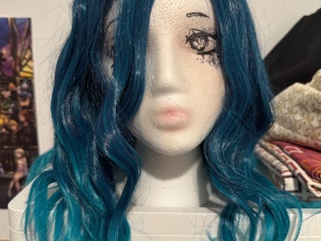 Selling with online payment: Ombre Blue Side-part Wig