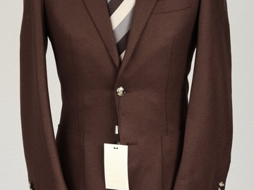 Selling with online payment: [EU] NWT Suitsupply chocolate brown flannel jacket, size 36R