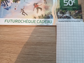 Vente: Chèques cadeaux Parc du Futuroscope (810€)