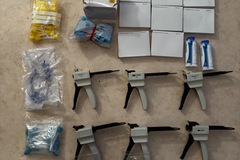 Gebruikte apparatuur: Mixpistolen en diverse mixingtips