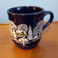 Selling: Mug noir décor montagne hiver