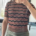 Selling: Black gold maroon knitted top