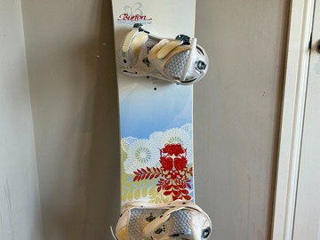 General outdoor: Burton 147 Feather Snowboard & Burton Stiletto Bindings