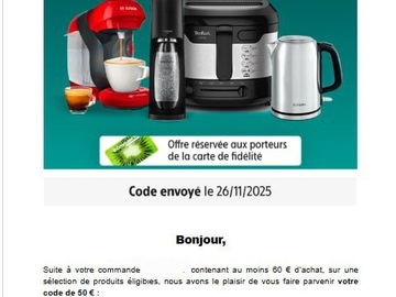 Vente: Code Intermarché Drive (50€)