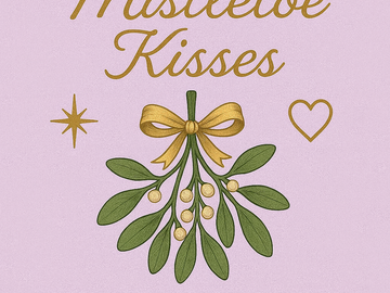 Selling: MISTLETOE KISSES- WHO WANTS TO KISS YOU UNDER THE MISTLETOE?
