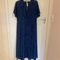 Selling: Blue Print Chiffon Dress
