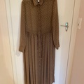 Selling: Chiffon Dotty Dress in Light Brown 