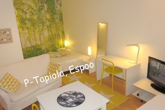 Annetaan vuokralle: Furnished top floor 33m² studio+10m² balcony near Aalto Uni