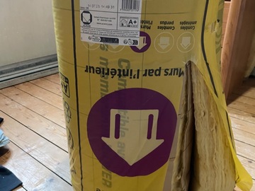 À vendre: Rouleau laine de verre mur ISOVER