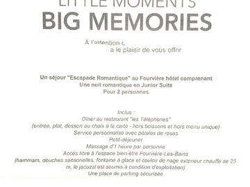 Vente: Bon cadeau Escapade romantique – Fourvière Hôtel Lyon**** (549€)