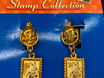 Bulk Lots: 100 prs-Vintage Looney Tunes Earrings--retail $9.99-$0.99 pair