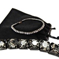 Bulk Lots: 30 pcs-Swarovski 3mm Crystal Stretch Bracelets w/pouch-$3.33