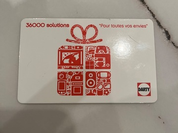 Vente: Carte avoir Darty (399€)