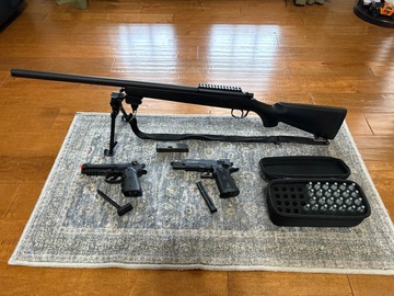 Selling: VSR-10 Clone + Two CO2 Pistols
