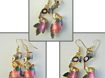 Bulk Lots: 100 pairs-Genuine Closinne Dangle Earrings--$0.99 pr!