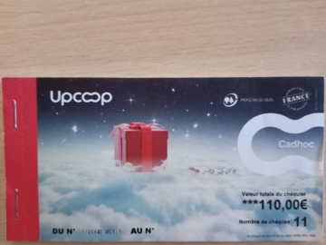 Vente: Chèques cadeaux Up Cadhoc (110€)