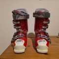 Winter sports: Ladies red Nordica ski boots 250-255mm (6/6.5 UK size)
