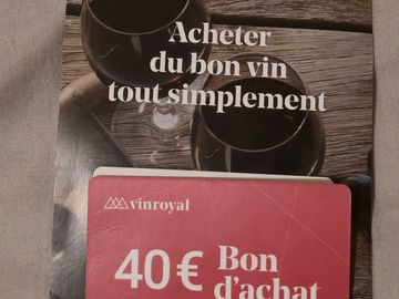 Vente: Bon d'achat Vin Royal (40€)