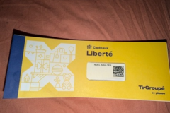 Vente: Chèques cadeaux TirGroupé "Liberté" (180€)