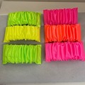 Bulk Lots: 360 pcs--Neon Fabric Hair Barrettes--$.30 pcs