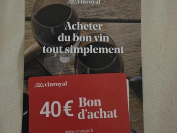 Vente: Bon d'achat VinRoyal.fr (40€)