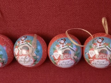 Vente: 6 BOULES DE NOEL A GARNIR